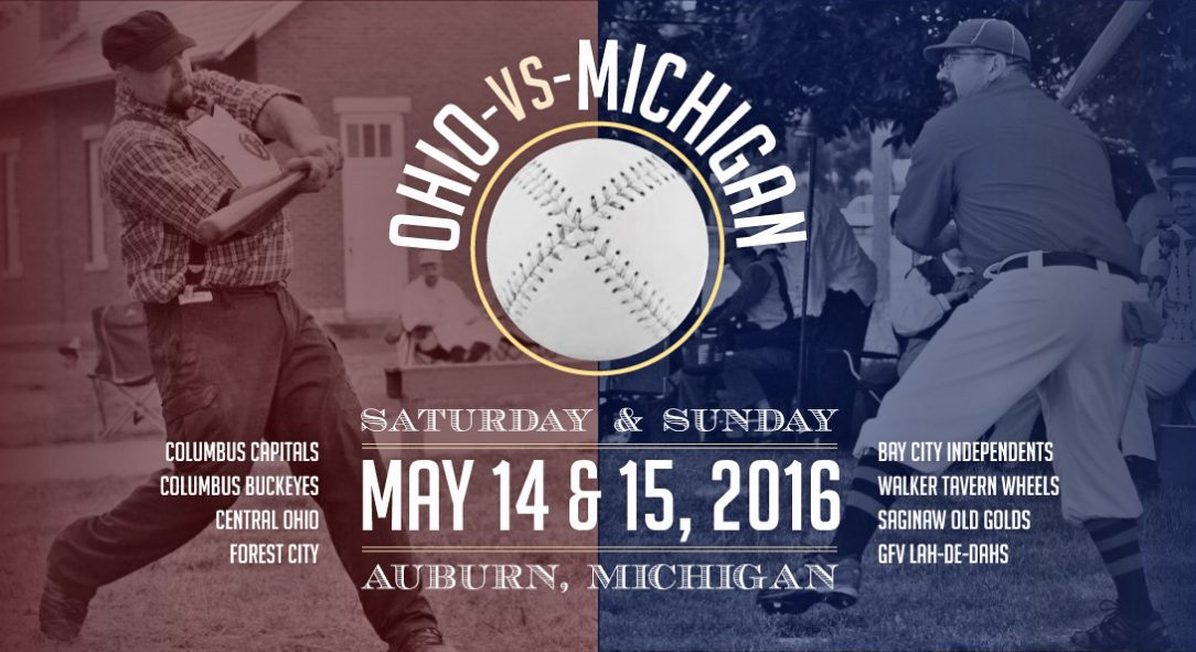 Ohio VS Michigan Baseball game flyer