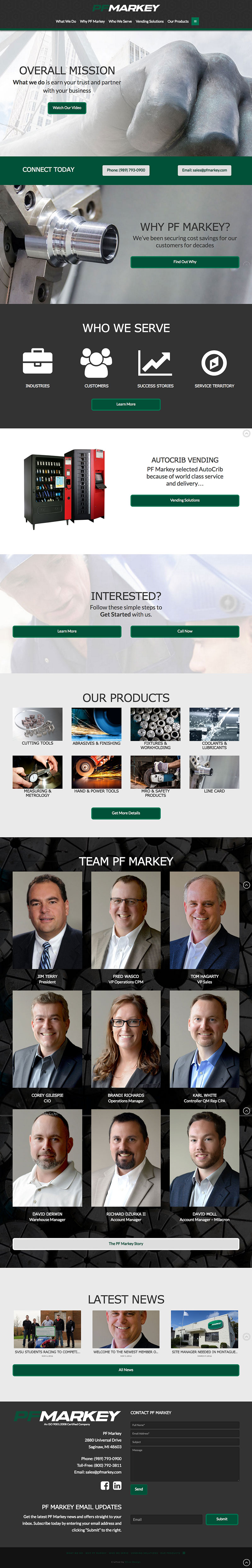 P F Markey homepage