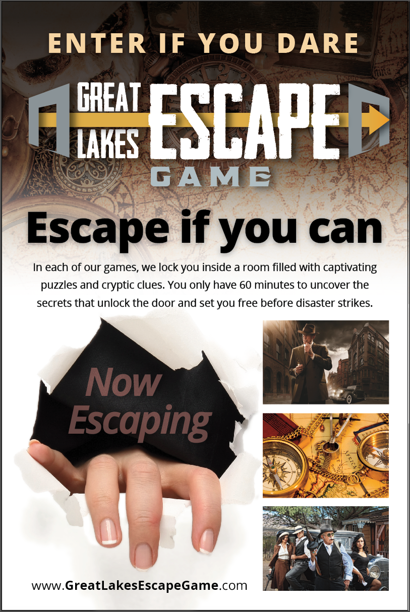 Great Lakes Escape Game flyer